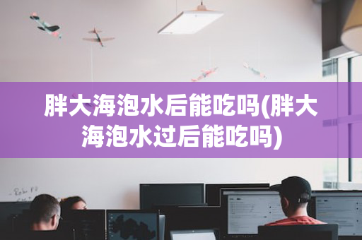 胖大海泡水后能吃吗(胖大海泡水过后能吃吗)