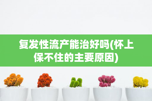 复发性流产能治好吗(怀上保不住的主要原因)