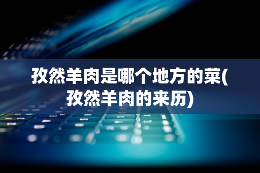 孜然羊肉是哪个地方的菜(孜然羊肉的来历)