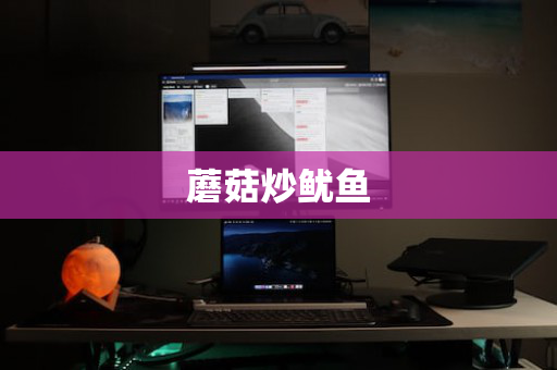 蘑菇炒鱿鱼 