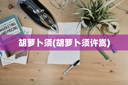胡萝卜须(胡萝卜须许嵩)
