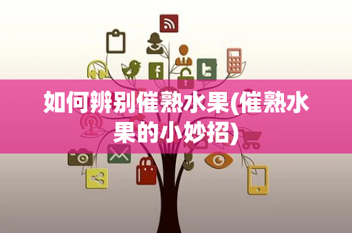 如何辨别催熟水果(催熟水果的小妙招)