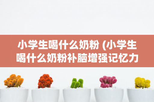 小学生喝什么奶粉 (小学生喝什么奶粉补脑增强记忆力长高)