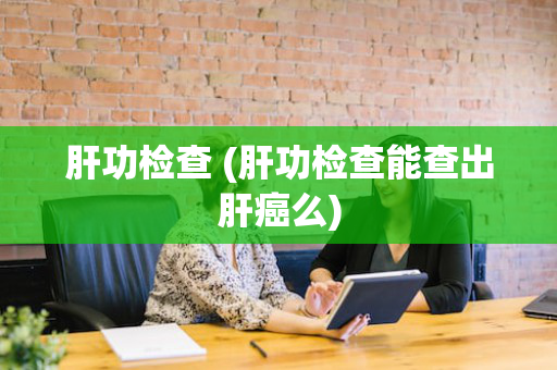 肝功检查 (肝功检查能查出肝癌么)