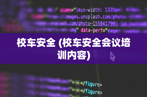 校车安全 (校车安全会议培训内容)
