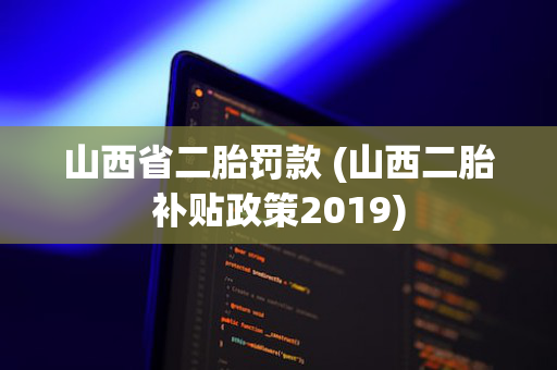 山西省二胎罚款 (山西二胎补贴政策2019)