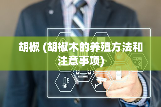 胡椒 (胡椒木的养殖方法和注意事项)
