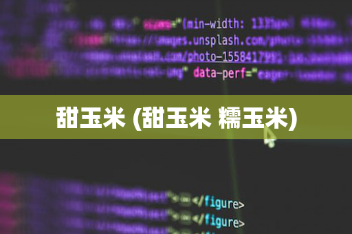 甜玉米 (甜玉米 糯玉米)