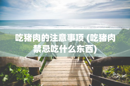 吃猪肉的注意事项 (吃猪肉禁忌吃什么东西)
