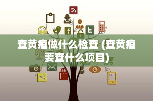 查黄疸做什么检查 (查黄疸要查什么项目)