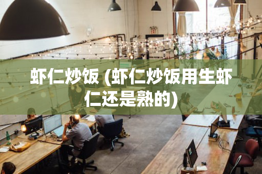 虾仁炒饭 (虾仁炒饭用生虾仁还是熟的)