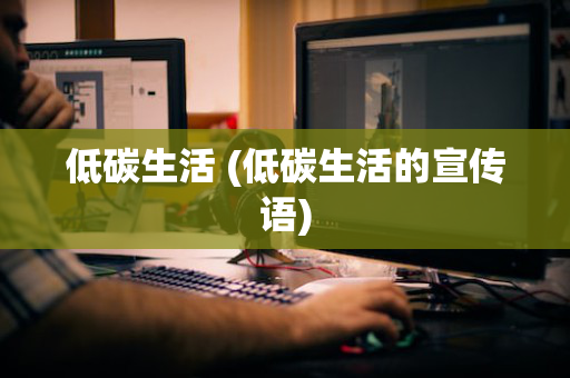 低碳生活 (低碳生活的宣传语)